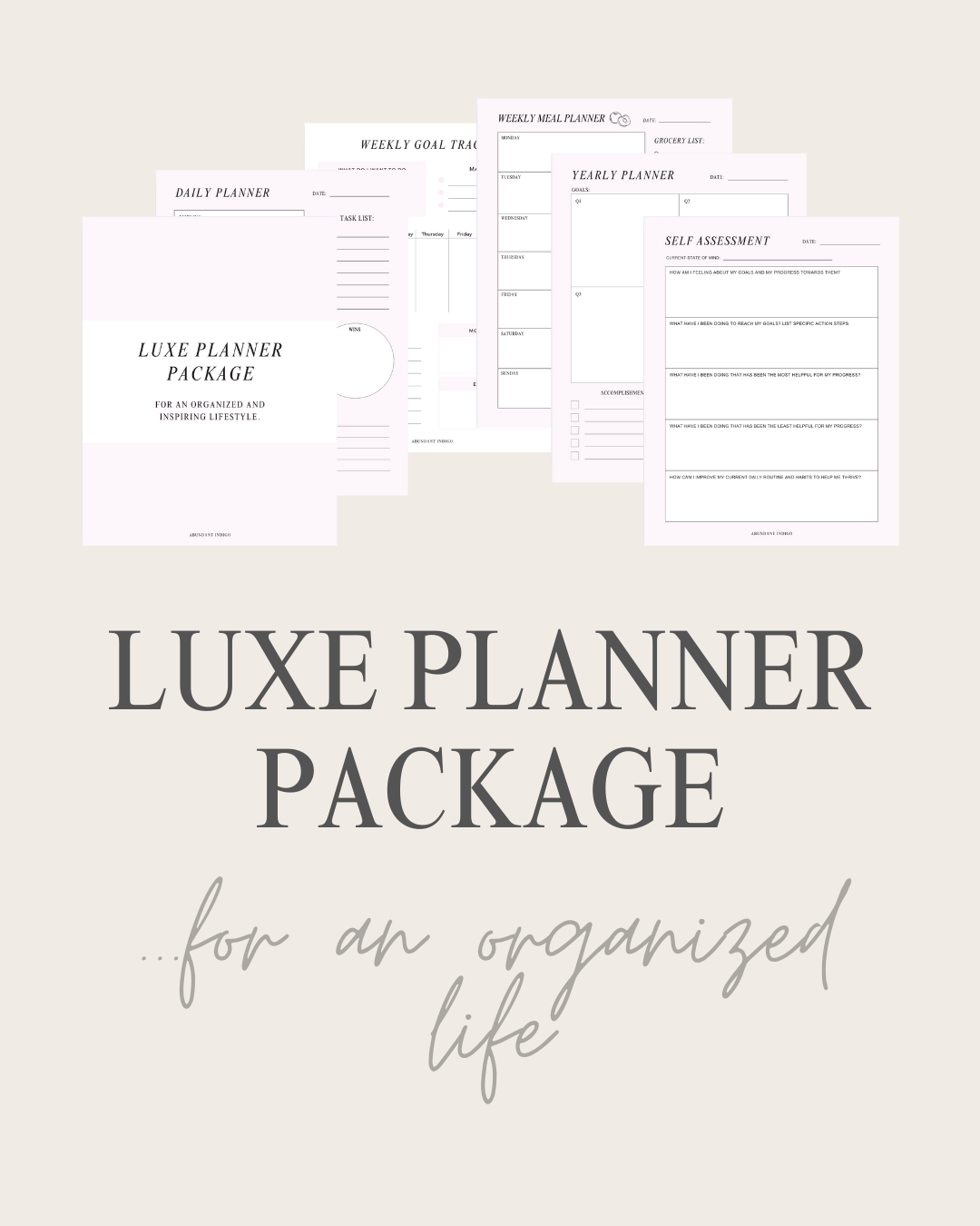 Luxe Planner Package