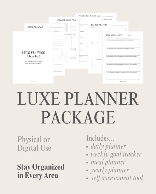 Luxe Planner Package