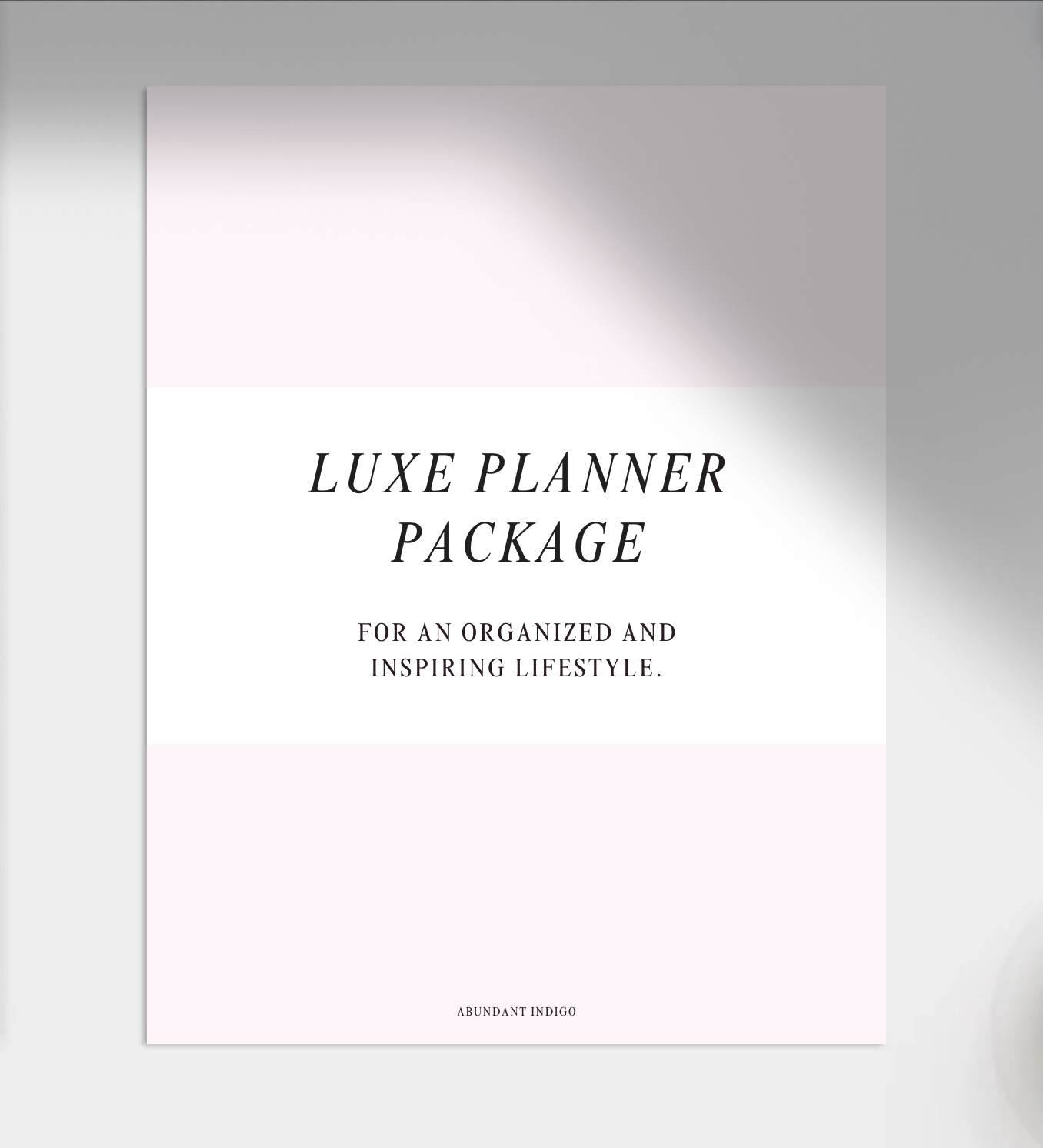 Luxe Planner Package