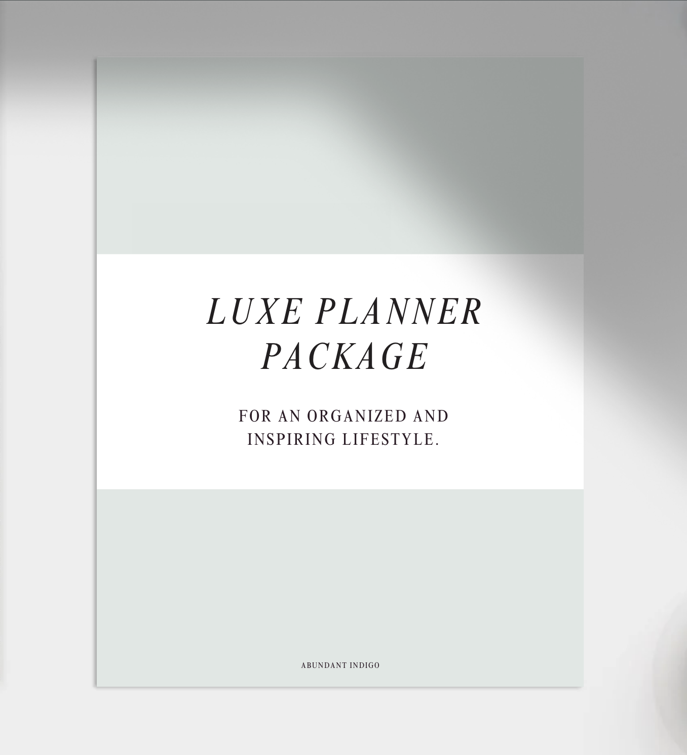Luxe Planner Package