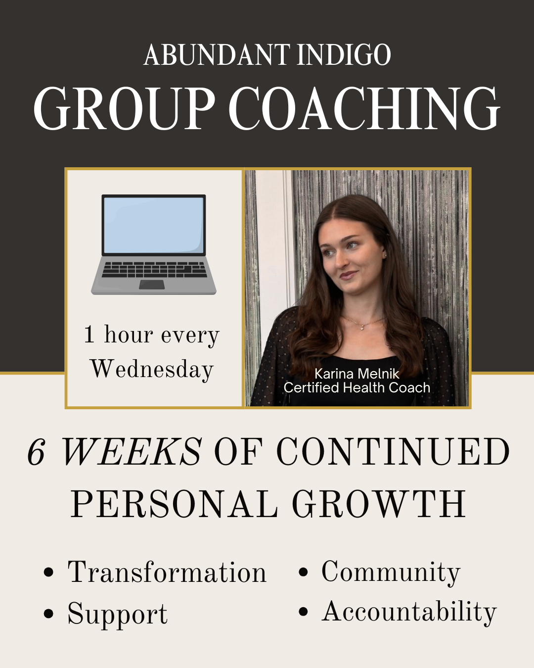 6 Week Inner Transformation Group Coaching Program